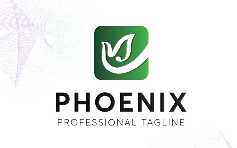 Download Шаблон логотипа "Phoenix Logo Template" / Phoenix Logo Template - Шаблон логотипа на тему графика bird branding colorful creative crest design developer eagle elegant fire flame fly freedom insurance mythology phoenix professional protect security shield