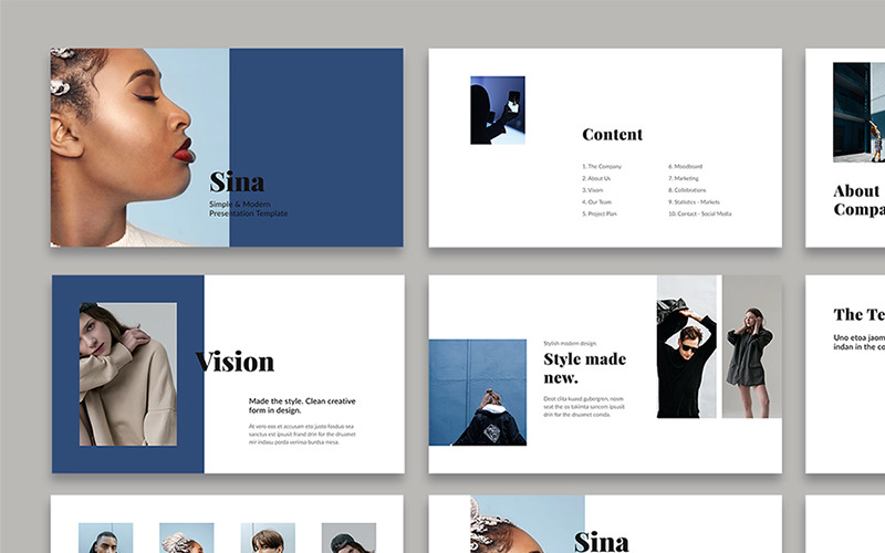 SINA - Stijl Google-dia's