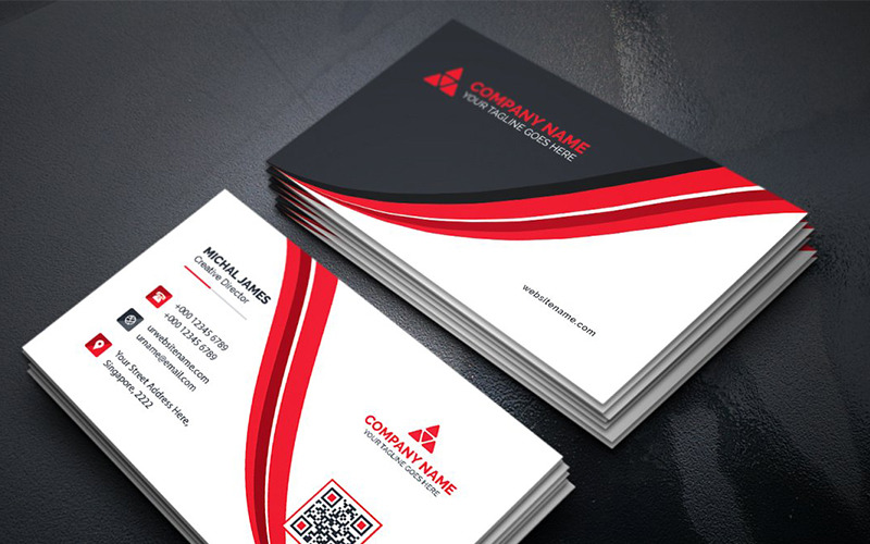 Download Фирменный стиль "Curvy Business Card - Corporate Identity Template" / Curvy Business Card - Corporate Identity Template - Фирменный стиль на тему графика art blue business card cards colorful corporate creative flyers food green hi-quality modern official photography professional purply real estate red