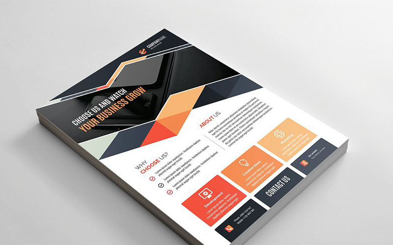 Download Фирменный стиль "Geometric Flyer - Corporate Identity Template" / Geometric Flyer - Corporate Identity Template - Фирменный стиль на тему графика abstract flyer advert advertisement agency agent business clean design conference flyer corporate creative editable template group study illustrator marketing