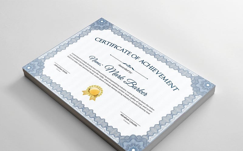 Plantilla de certificado clásica