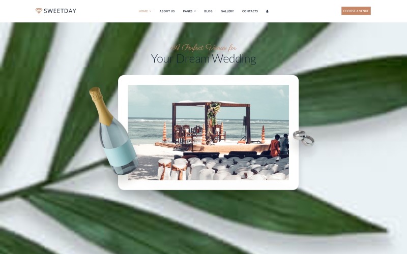 свадебные площадки многостраничный шаблон joomla