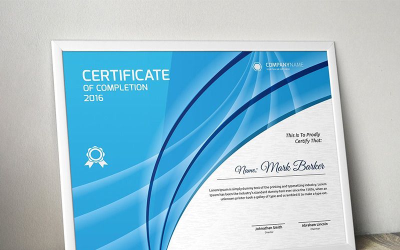 Download Шаблон сертификата "Curvy Abstract Certificate Template" / Curvy Abstract Certificate Template - Шаблон сертификата на тему графика certificate corporate decorative diploma elegant excellence frame graduation green modern multicolor ornament ornaments paper print ready template professional red simple