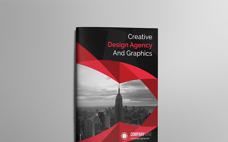 Download Фирменный стиль "Modern Bifold Brochure - Corporate Identity Template" / Modern Bifold Brochure - Corporate Identity Template - Фирменный стиль на тему графика abstract agency bi-fold brochure bifold blue business clean company profile corporate creative creativity fold gradient green market marketing modern multipurpose