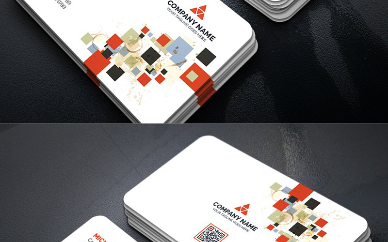 Download Фирменный стиль "Abstract Business Card - Corporate Identity Template" / Abstract Business Card - Corporate Identity Template - Фирменный стиль на тему графика art blue business card cards colorful corporate creative flyers food green hi-quality modern official photography professional purply real estate red