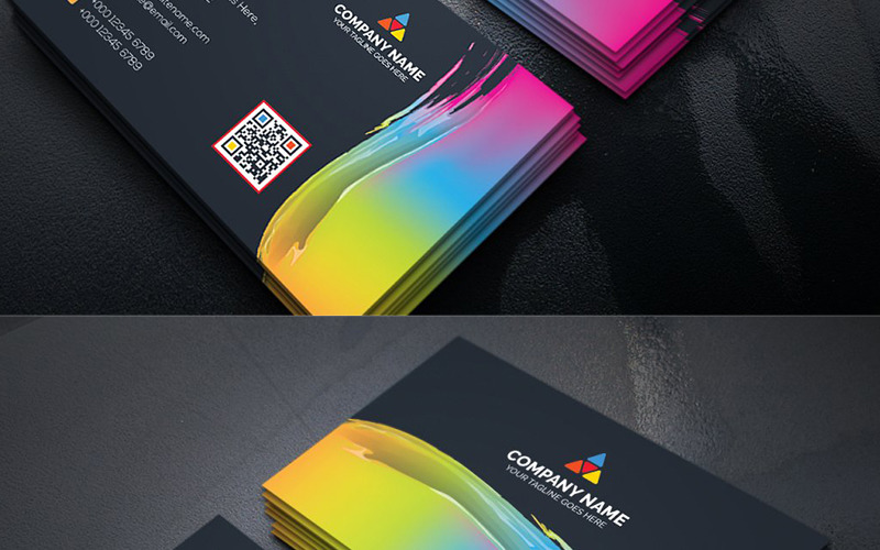 Download Фирменный стиль "Abstract Business Card - Corporate Identity Template" / Abstract Business Card - Corporate Identity Template - Фирменный стиль на тему графика art blue business card cards colorful corporate creative flyers food green hi-quality modern official photography professional purply real estate red