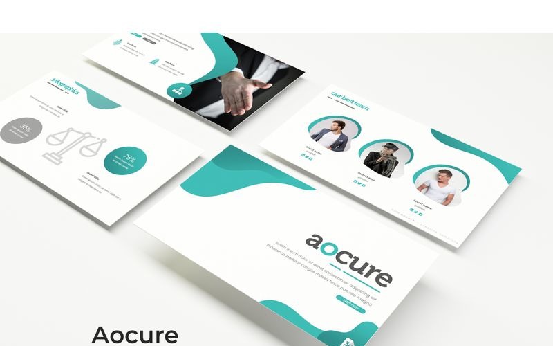 Aocure PowerPoint template