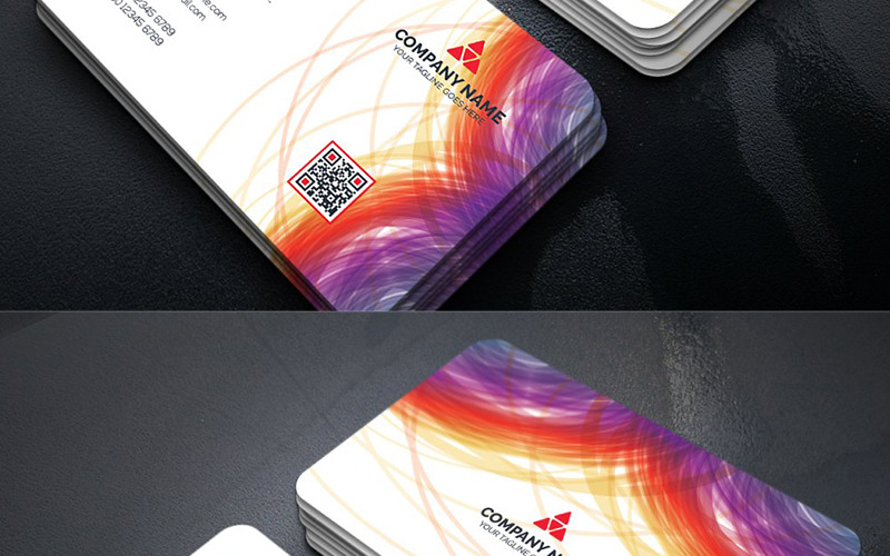 Download Фирменный стиль "Colorful Business Card - Corporate Identity Template" / Colorful Business Card - Corporate Identity Template - Фирменный стиль на тему графика art blue business card cards colorful corporate creative flyers food green hi-quality modern official photography professional purply real estate red