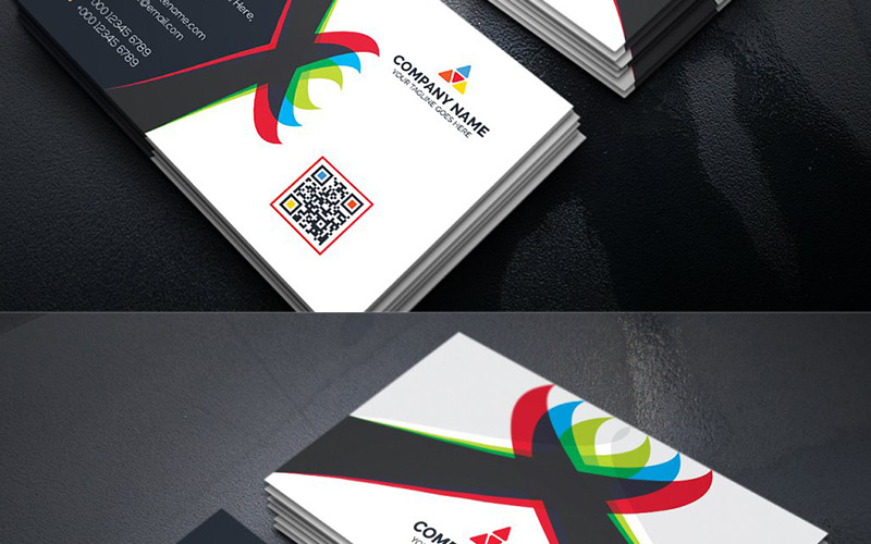 Download Фирменный стиль "Colorful Business Card - Corporate Identity Template" / Colorful Business Card - Corporate Identity Template - Фирменный стиль на тему графика art blue business card cards colorful corporate creative flyers food green hi-quality modern official photography professional purply real estate red