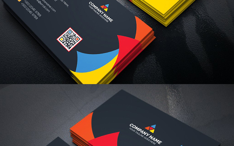 Download Фирменный стиль "Colorful Business Card - Corporate Identity Template" / Colorful Business Card - Corporate Identity Template - Фирменный стиль на тему графика art blue business card cards colorful corporate creative flyers food green hi-quality modern official photography professional purply real estate red