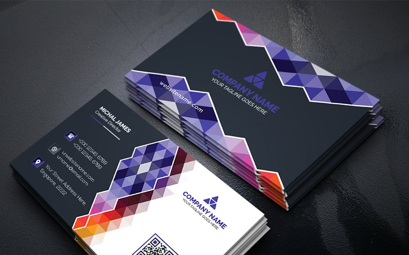 Download Фирменный стиль "Colorful Business Card - Corporate Identity Template" / Colorful Business Card - Corporate Identity Template - Фирменный стиль на тему графика art blue business card cards colorful corporate creative flyers food green hi-quality modern official photography professional purply real estate red