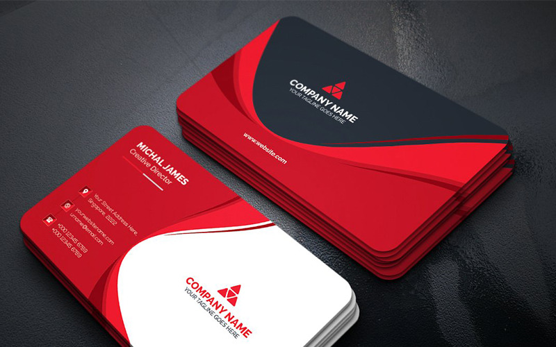 Download Фирменный стиль "Curvy Business Card - Corporate Identity Template" / Curvy Business Card - Corporate Identity Template - Фирменный стиль на тему графика art blue business card cards colorful corporate creative flyers food green hi-quality modern official photography professional purply real estate red