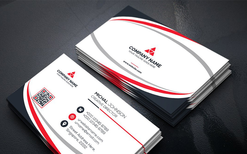 Download Фирменный стиль "Curvy Business Card - Corporate Identity Template" / Curvy Business Card - Corporate Identity Template - Фирменный стиль на тему графика art blue business card cards colorful corporate creative flyers food green hi-quality modern official photography professional purply real estate red