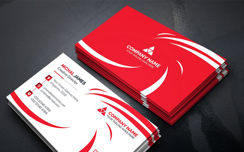 Download Фирменный стиль "Curvy Business Card - Corporate Identity Template" / Curvy Business Card - Corporate Identity Template - Фирменный стиль на тему графика art blue business card cards colorful corporate creative flyers food green hi-quality modern official photography professional purply real estate red