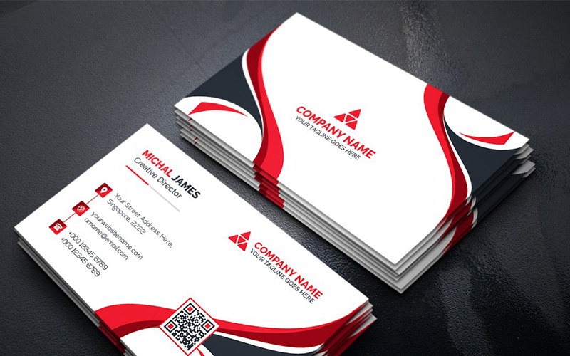 Download Фирменный стиль "Curvy Business Card - Corporate Identity Template" / Curvy Business Card - Corporate Identity Template - Фирменный стиль на тему графика art blue business card cards colorful corporate creative flyers food green hi-quality modern official photography professional purply real estate red