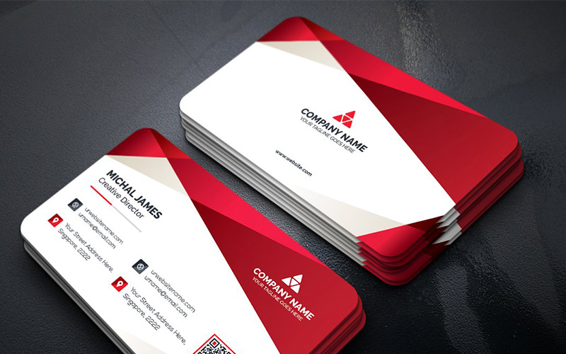 Download Фирменный стиль "Geometric Business Card - Corporate Identity Template" / Geometric Business Card - Corporate Identity Template - Фирменный стиль на тему графика art blue business card cards colorful corporate creative flyers food green hi-quality modern official photography professional purply real estate red