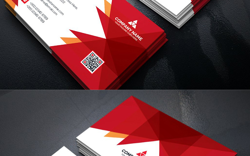 Download Фирменный стиль "Geometric Business Card - Corporate Identity Template" / Geometric Business Card - Corporate Identity Template - Фирменный стиль на тему графика art blue business card cards colorful corporate creative flyers food green hi-quality modern official photography professional purply real estate red
