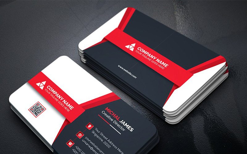 Download Фирменный стиль "Modern Business Card - Corporate Identity Template" / Modern Business Card - Corporate Identity Template - Фирменный стиль на тему графика art blue business card cards colorful corporate creative flyers food green hi-quality modern official photography professional purply real estate red