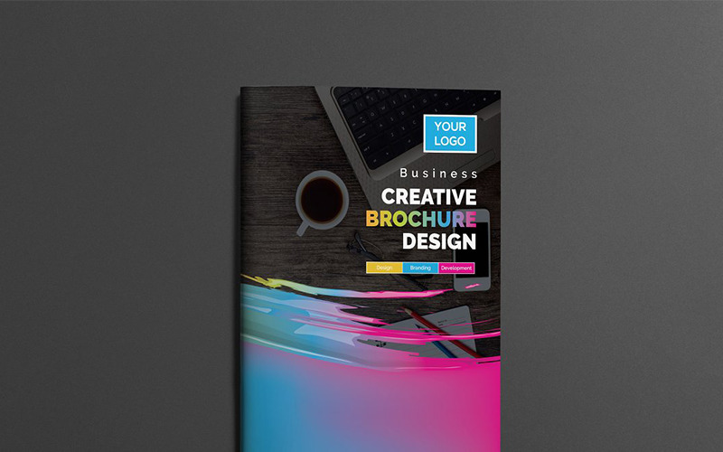Download Фирменный стиль "Abstract Bifold Brochure - Corporate Identity Template" / Abstract Bifold Brochure - Corporate Identity Template - Фирменный стиль на тему графика abstract agency bi-fold brochure bifold blue business clean company profile corporate creative creativity fold gradient green market marketing modern multipurpose