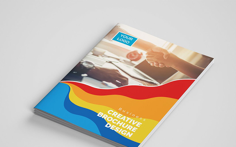 Download Фирменный стиль "Colorful Bifold Brochure - Corporate Identity Template" / Colorful Bifold Brochure - Corporate Identity Template - Фирменный стиль на тему графика abstract agency bi-fold brochure bifold blue business clean company profile corporate creative creativity fold gradient green market marketing modern multipurpose