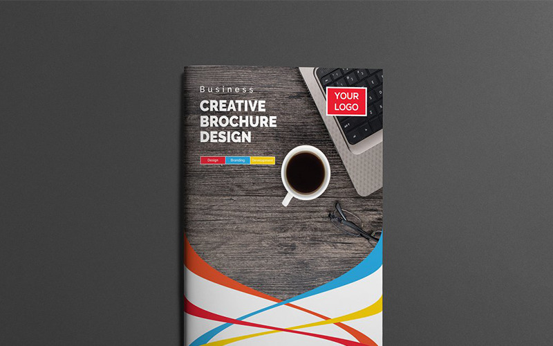 Download Фирменный стиль "Colorful Bifold Brochure - Corporate Identity Template" / Colorful Bifold Brochure - Corporate Identity Template - Фирменный стиль на тему графика abstract agency bi-fold brochure bifold blue business clean company profile corporate creative creativity fold gradient green market marketing modern multipurpose