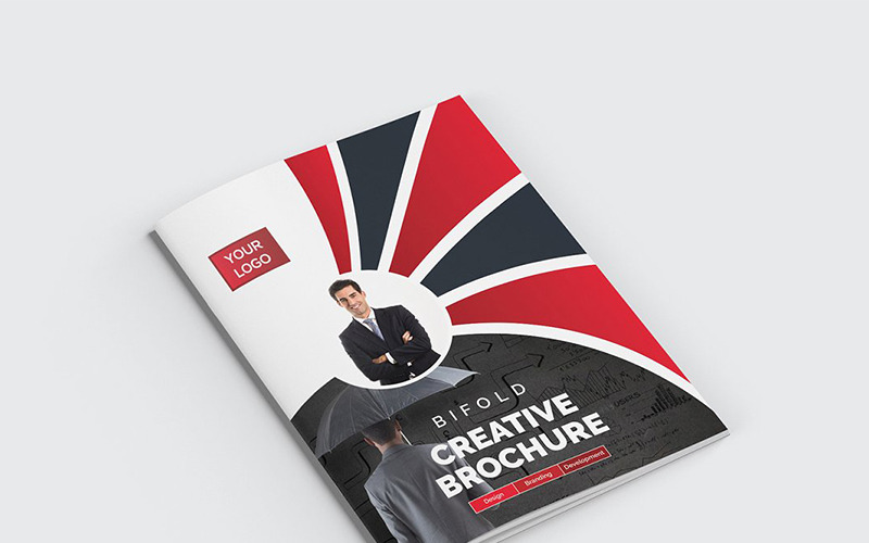Download Фирменный стиль "Curvy Modern Bifold Brochure - Corporate Identity Template" / Curvy Modern Bifold Brochure - Corporate Identity Template - Фирменный стиль на тему графика abstract agency bi-fold brochure bifold blue business clean company profile corporate creative creativity fold gradient green market marketing modern multipurpose