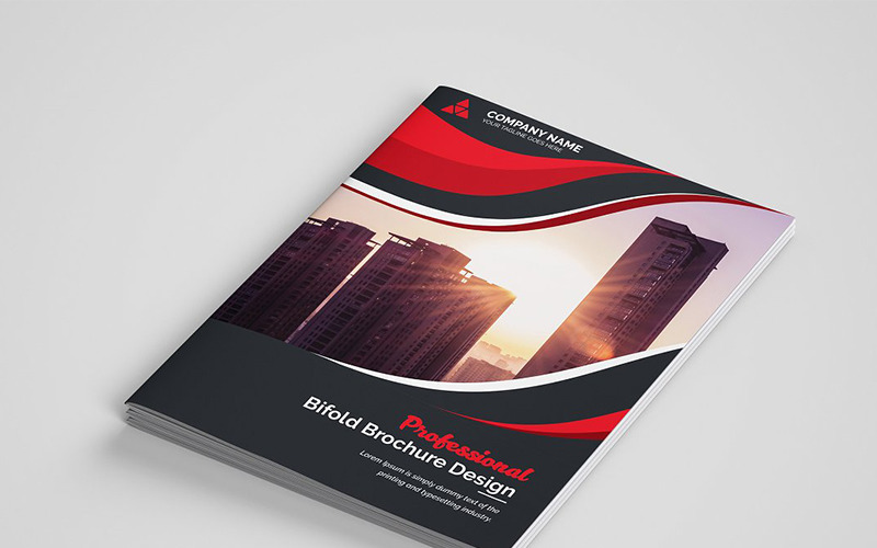 Download Фирменный стиль "Curvy Modern Bifold Brochure - Corporate Identity Template" / Curvy Modern Bifold Brochure - Corporate Identity Template - Фирменный стиль на тему графика abstract agency bi-fold brochure bifold blue business clean company profile corporate creative creativity fold gradient green market marketing modern multipurpose