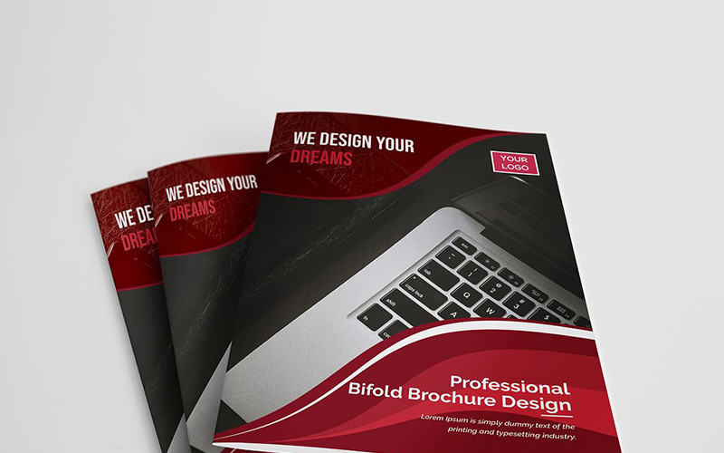 Download Фирменный стиль "Curvy Modern Bifold Brochure - Corporate Identity Template" / Curvy Modern Bifold Brochure - Corporate Identity Template - Фирменный стиль на тему графика abstract agency bi-fold brochure bifold blue business clean company profile corporate creative creativity fold gradient green market marketing modern multipurpose