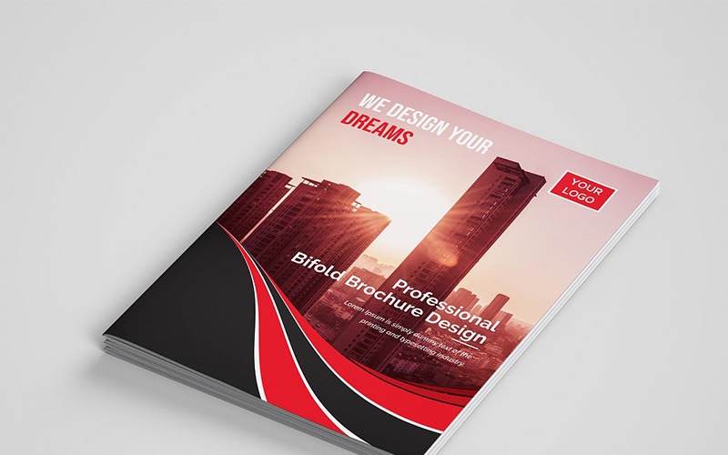 Download Фирменный стиль "Modern Bifold Brochure - Corporate Identity Template" / Modern Bifold Brochure - Corporate Identity Template - Фирменный стиль на тему графика abstract agency bi-fold brochure bifold blue business clean company profile corporate creative creativity fold gradient green market marketing modern multipurpose