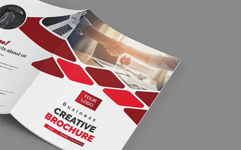 Modern Bifold-broschyr - mall för företagsidentitet