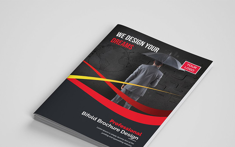 Download Фирменный стиль "Wavy Bifold Brochure - Corporate Identity Template" / Wavy Bifold Brochure - Corporate Identity Template - Фирменный стиль на тему графика abstract agency bi-fold brochure bifold blue business clean company profile corporate creative creativity fold gradient green market marketing modern multipurpose