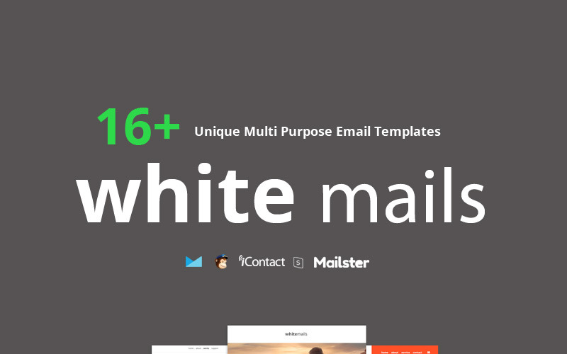 White Mails - 16+ Plantilla única de boletín informativo multipropósito