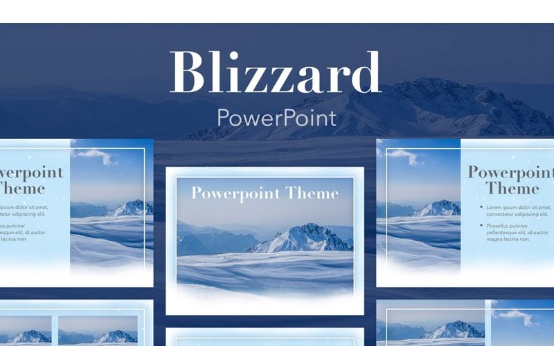 Blizzard Шаблон PowerPoint