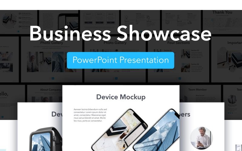 Business Showcase PowerPoint-Vorlage