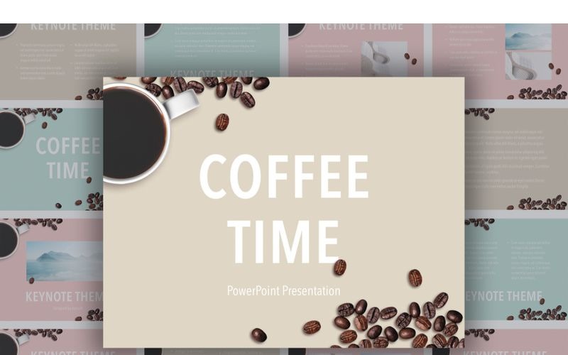 PowerPoint šablona Coffee Time