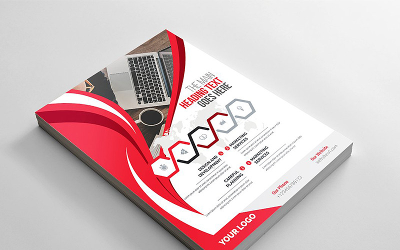 Download Фирменный стиль "Curvy Flyer - Corporate Identity Template" / Curvy Flyer - Corporate Identity Template - Фирменный стиль на тему графика abstract flyer advert advertisement agency agent business clean design conference flyer corporate creative editable template group study illustrator marketing