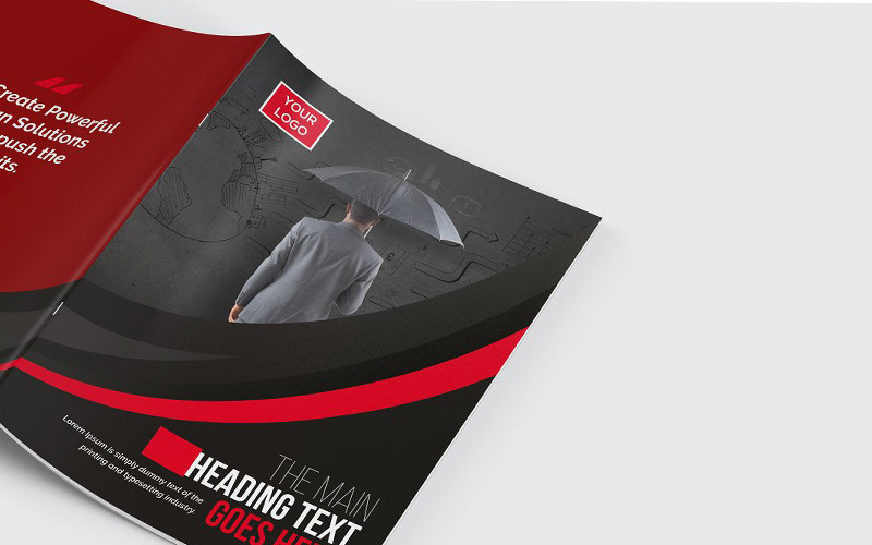 Download Фирменный стиль "Curvy Modern Bifold Brochure - Corporate Identity Template" / Curvy Modern Bifold Brochure - Corporate Identity Template - Фирменный стиль на тему графика abstract agency bi-fold brochure bifold blue business clean company profile corporate creative creativity fold gradient green market marketing modern multipurpose