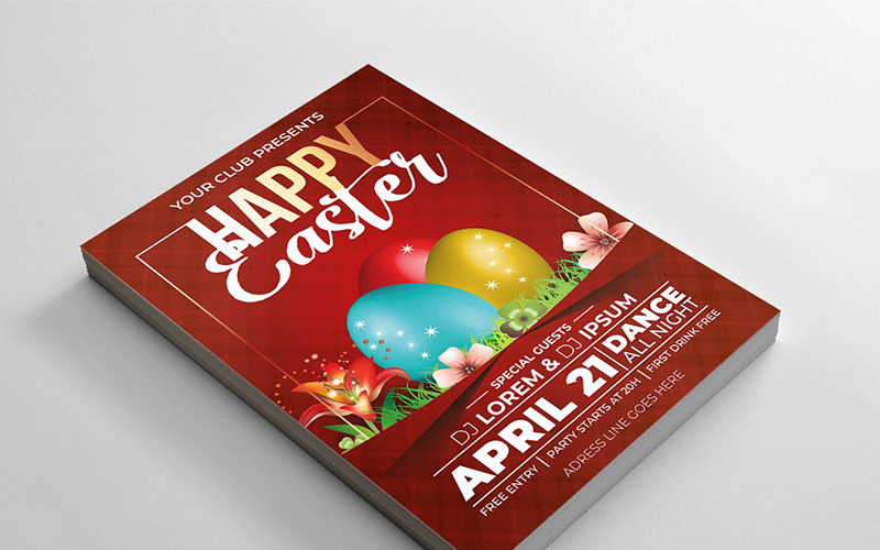 Download Фирменный стиль "Easter Flyer - Corporate Identity Template" / Easter Flyer - Corporate Identity Template - Фирменный стиль на тему графика ai church cute easter bunny egg festival weekend hunt eps happy illustrator kids paques pascoa pascua de resurreccion