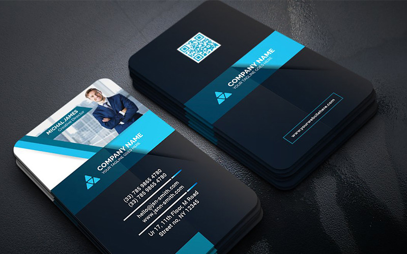 Geometric Business Card - Corporate Identity Template