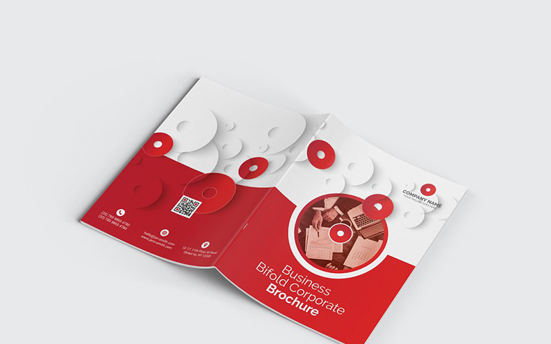 Download Фирменный стиль "Modern Bifold Brochure - Corporate Identity Template" / Modern Bifold Brochure - Corporate Identity Template - Фирменный стиль на тему графика abstract agency bi-fold brochure bifold blue business clean company profile corporate creative creativity fold gradient green market marketing modern multipurpose