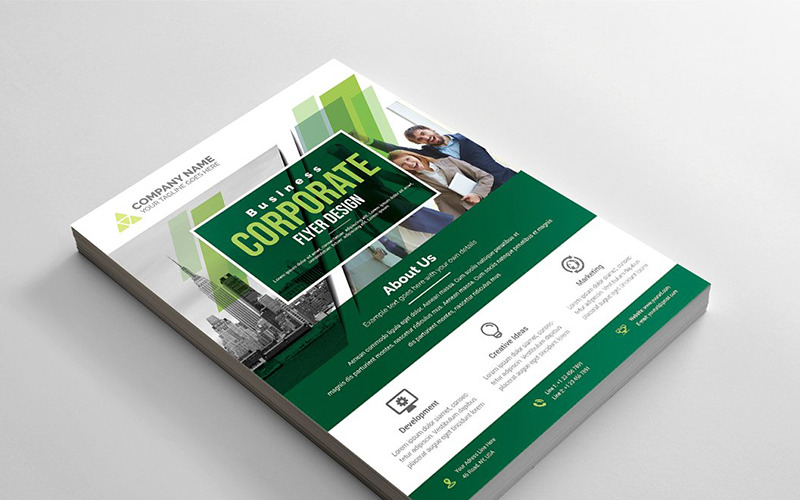 Download Фирменный стиль "Modern Business Flyer - Corporate Identity Template" / Modern Business Flyer - Corporate Identity Template - Фирменный стиль на тему графика abstract flyer advert advertisement agency agent business clean design conference flyer corporate creative editable template group study illustrator marketing