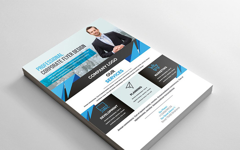 Download Фирменный стиль "Modern Flyer - Corporate Identity Template" / Modern Flyer - Corporate Identity Template - Фирменный стиль на тему графика a4 abstract flyer advert advertisement agency agent business clean design conference flyer corporate creative editable template group study illustrator marketing