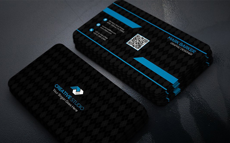 Download Фирменный стиль "Modern Simple Business Card - Corporate Identity Template" / Modern Simple Business Card - Corporate Identity Template - Фирменный стиль на тему графика art blue business card cards colorful corporate creative flyers food green hi-quality modern official photography professional purply real estate red