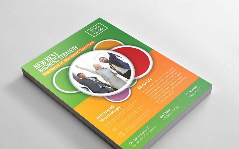 Download Фирменный стиль "Multipurpose Modern Flyer - Corporate Identity Template" / Multipurpose Modern Flyer - Corporate Identity Template - Фирменный стиль на тему графика art blue business card cards colorful corporate creative flyers food green hi-quality modern official photography professional purply real estate red