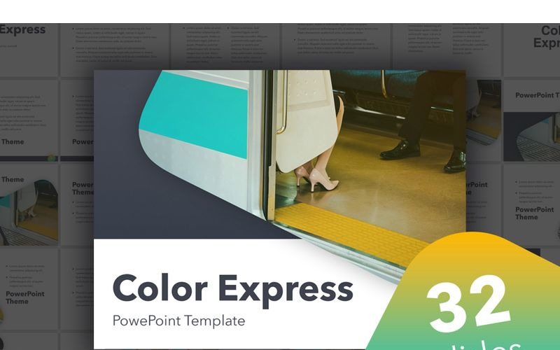 Šablona Color Express PowerPoint