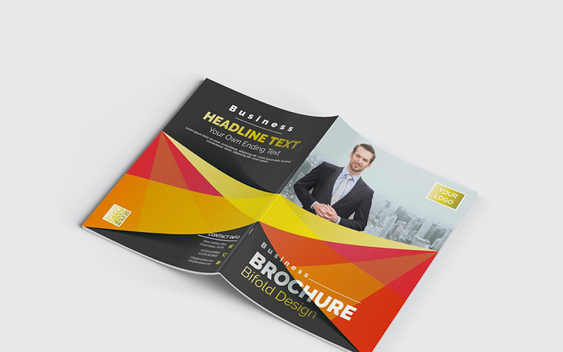 Download Фирменный стиль "Abstract Bifold Brochure - Corporate Identity Template" / Abstract Bifold Brochure - Corporate Identity Template - Фирменный стиль на тему графика abstract agency bi-fold brochure bifold blue business clean company profile corporate creative creativity fold gradient green market marketing modern multipurpose