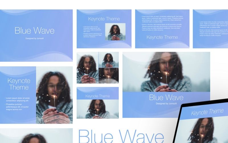 Blue Wave - modello di Keynote