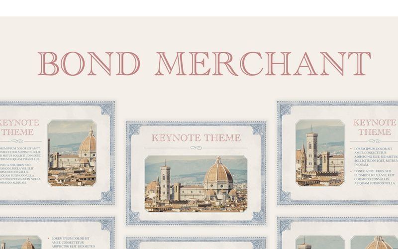 Bond Merchant - Keynote şablonu