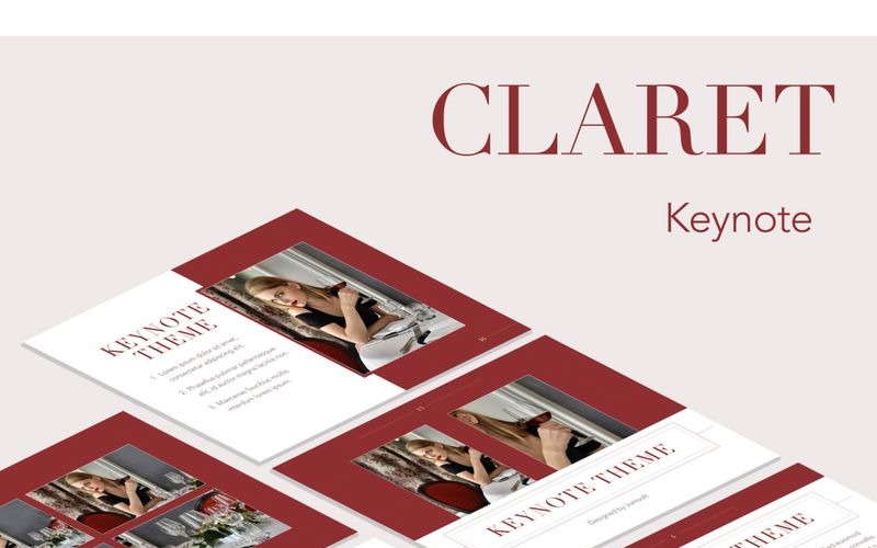Claret - шаблон Keynote