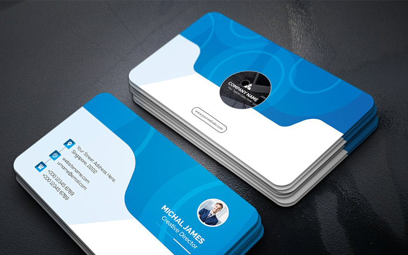 Download Фирменный стиль "Curvy Business Card - Corporate Identity Template" / Curvy Business Card - Corporate Identity Template - Фирменный стиль на тему графика art blue business card cards colorful corporate creative flyers food green hi-quality modern official photography professional real estate red